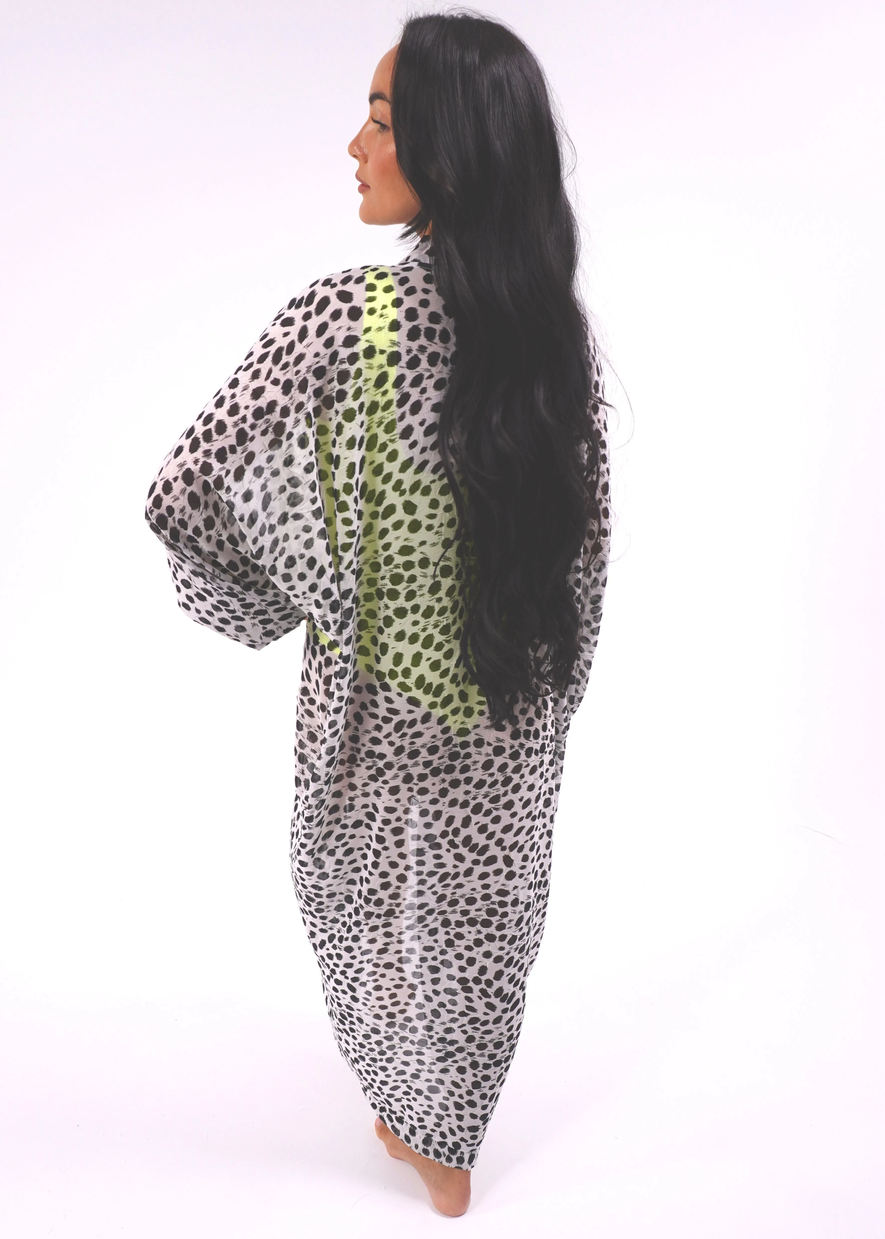 The Palm Kimono - Mini Dalmatian