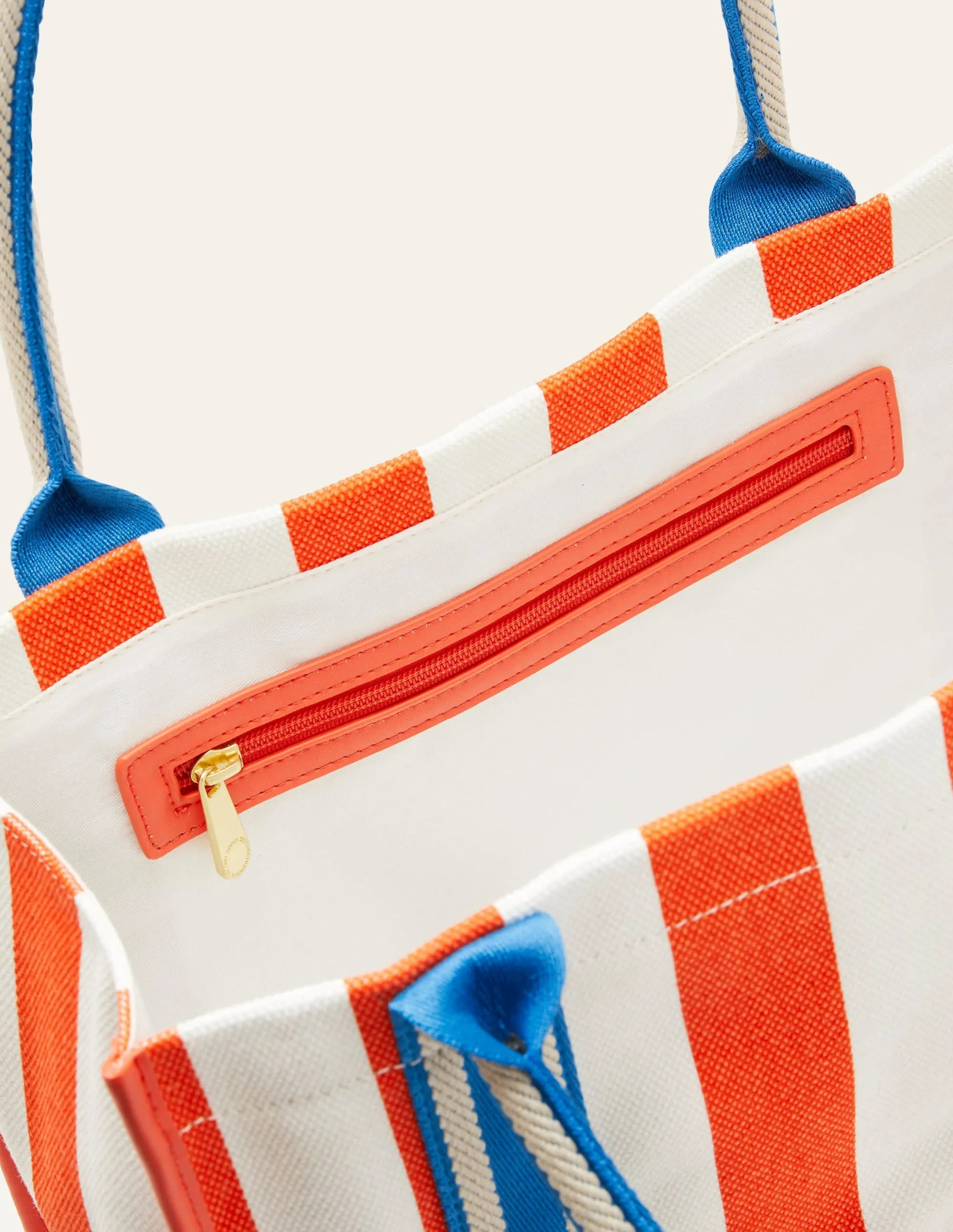 Tilda Canvas Tote Bag-Firecracker/Coastal Blue
