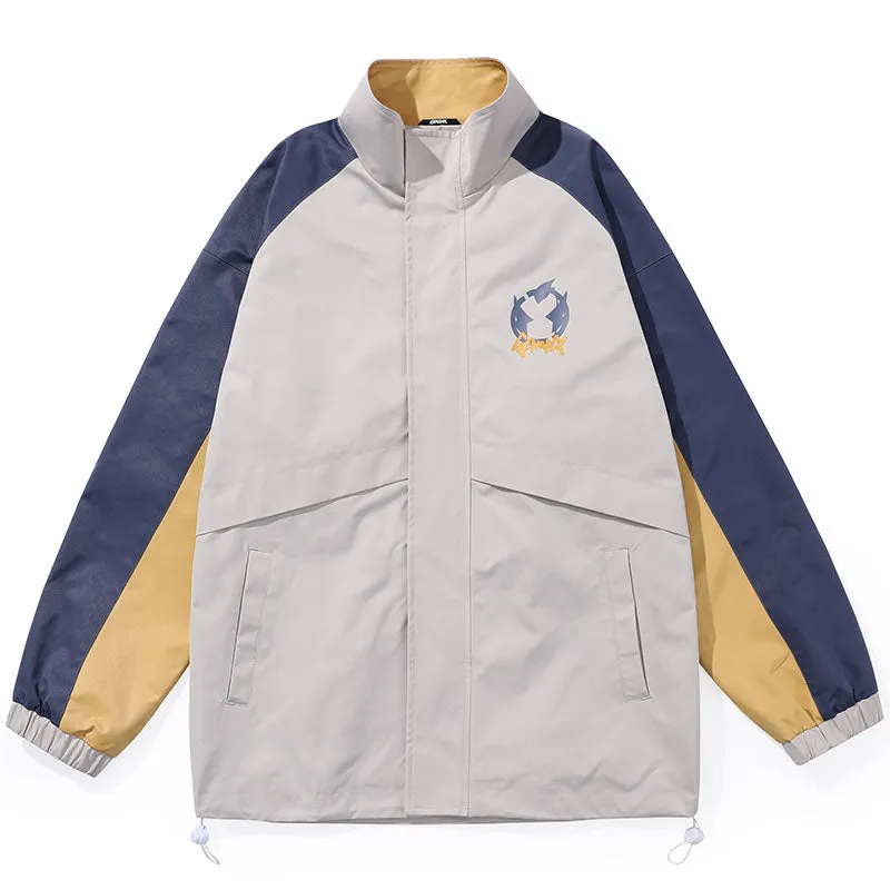 Urban Cartoon Print Graphic Couple Jacket