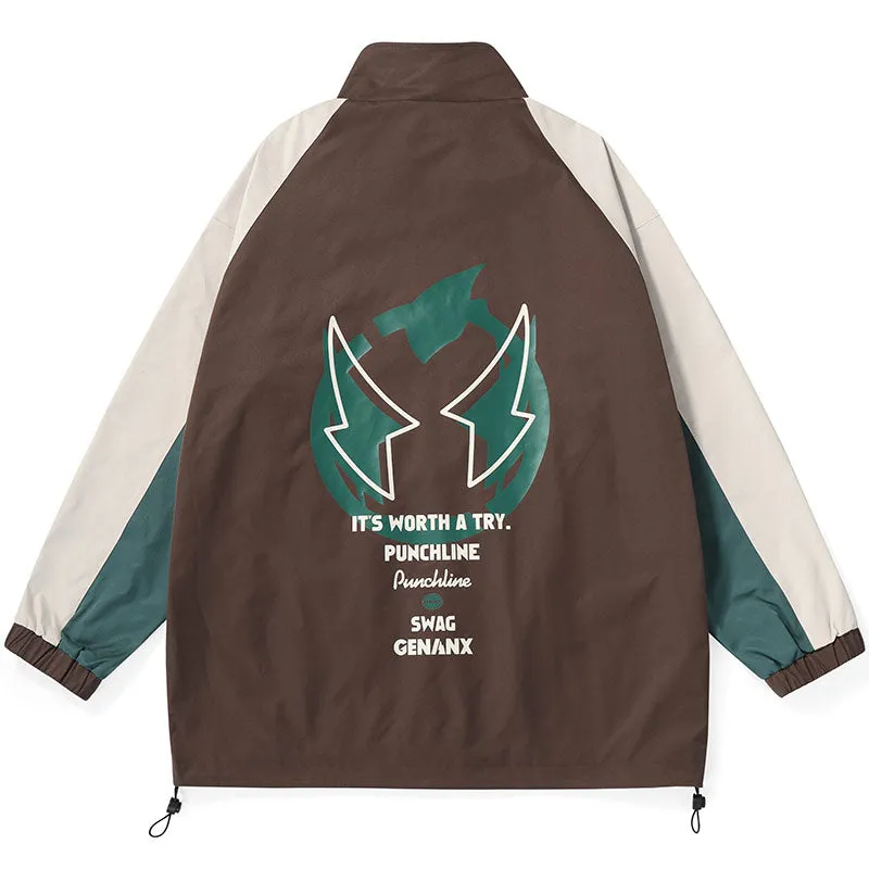 Urban Cartoon Print Graphic Couple Jacket