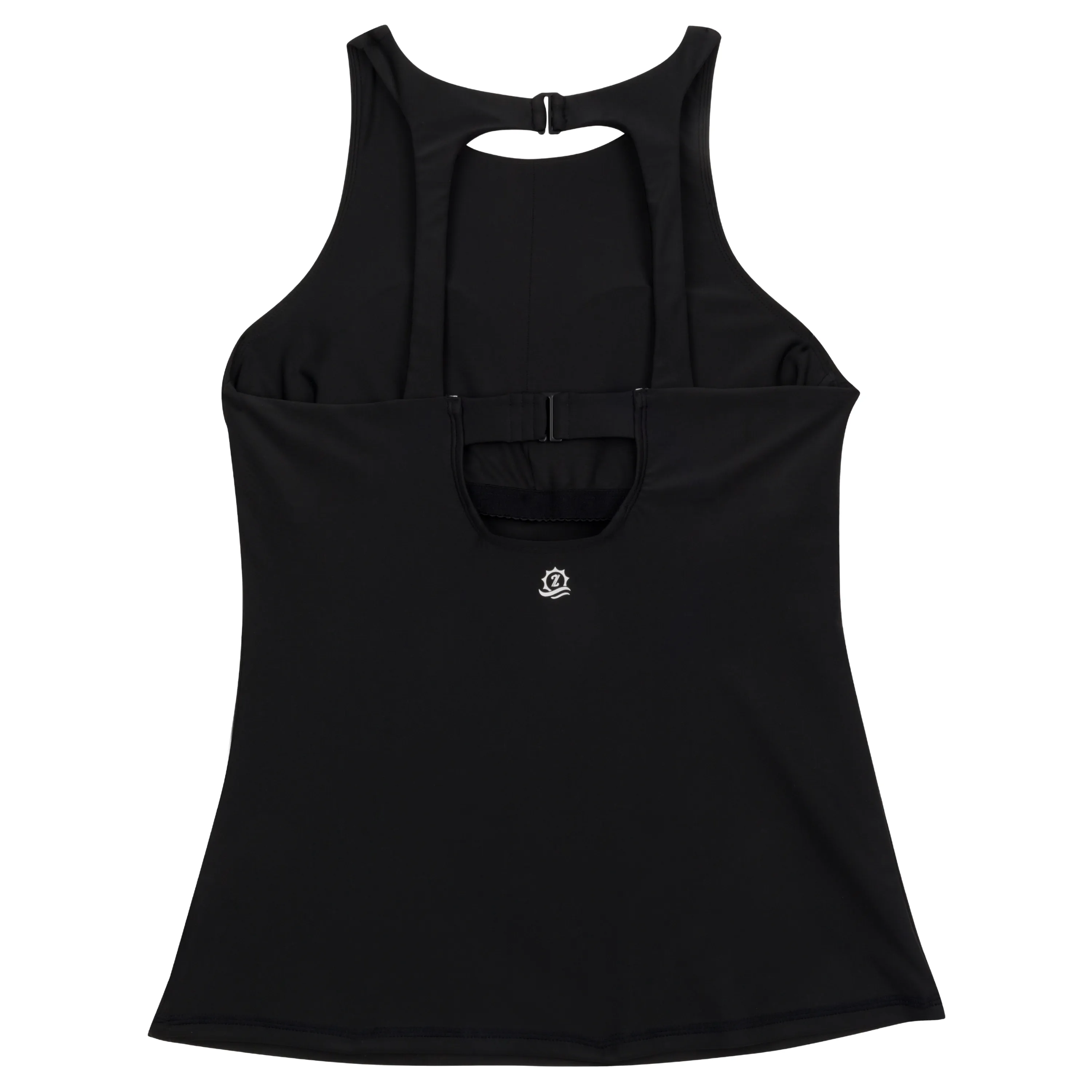 Women’s High Neck Fitted Tankini Top | “Black”