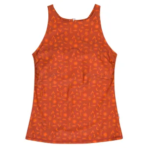 Women’s High Neck Fitted Tankini Top | “Desert”
