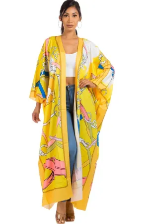 Yellow Maxi Kimono