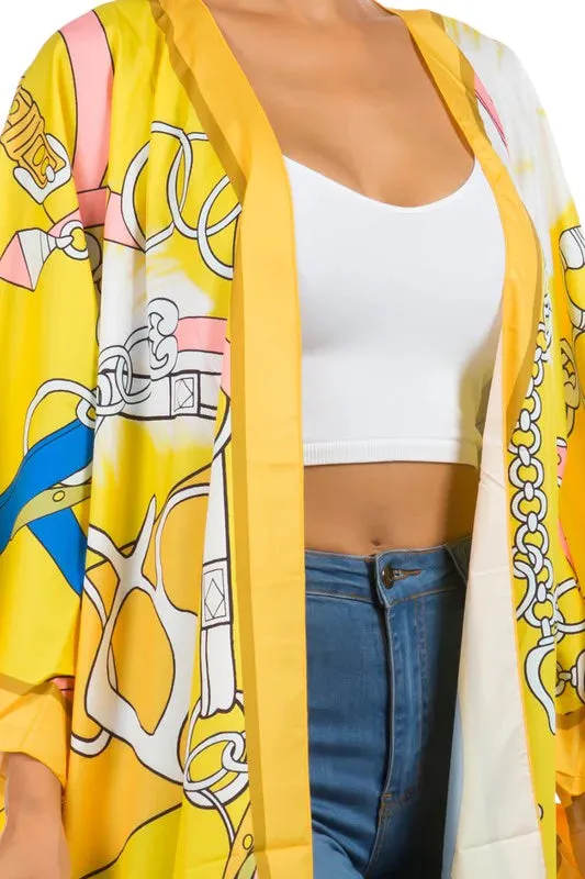Yellow Maxi Kimono