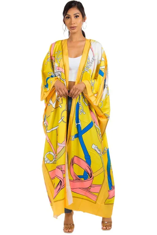 Yellow Maxi Kimono