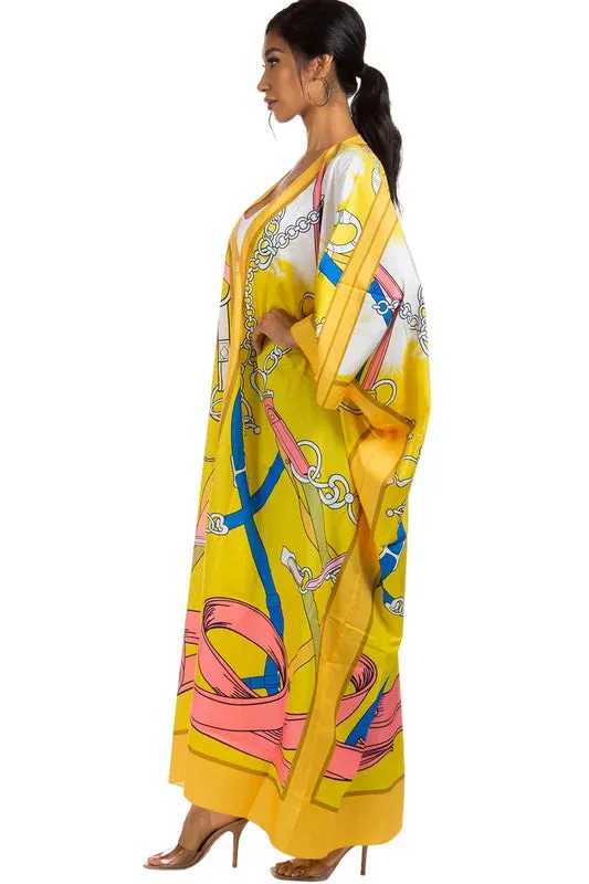 Yellow Maxi Kimono